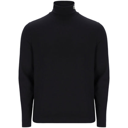Sergio Tacchini Logo Collar Jersey Roll Neck Black