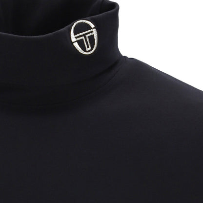 Sergio Tacchini Logo Collar Jersey Roll Neck Black
