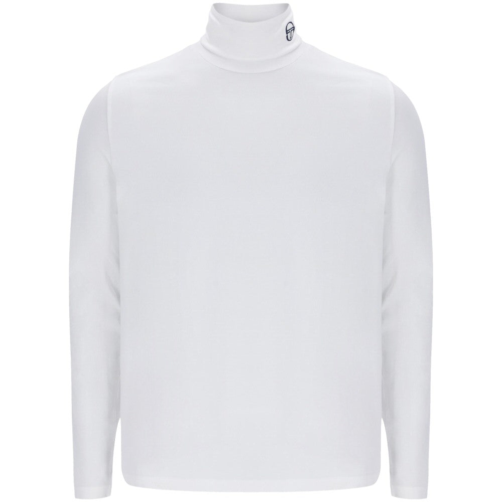 Sergio Tacchini Logo Collar Jersey Roll Neck White