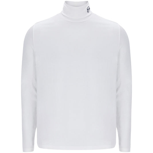 Sergio Tacchini Logo Collar Jersey Roll Neck White
