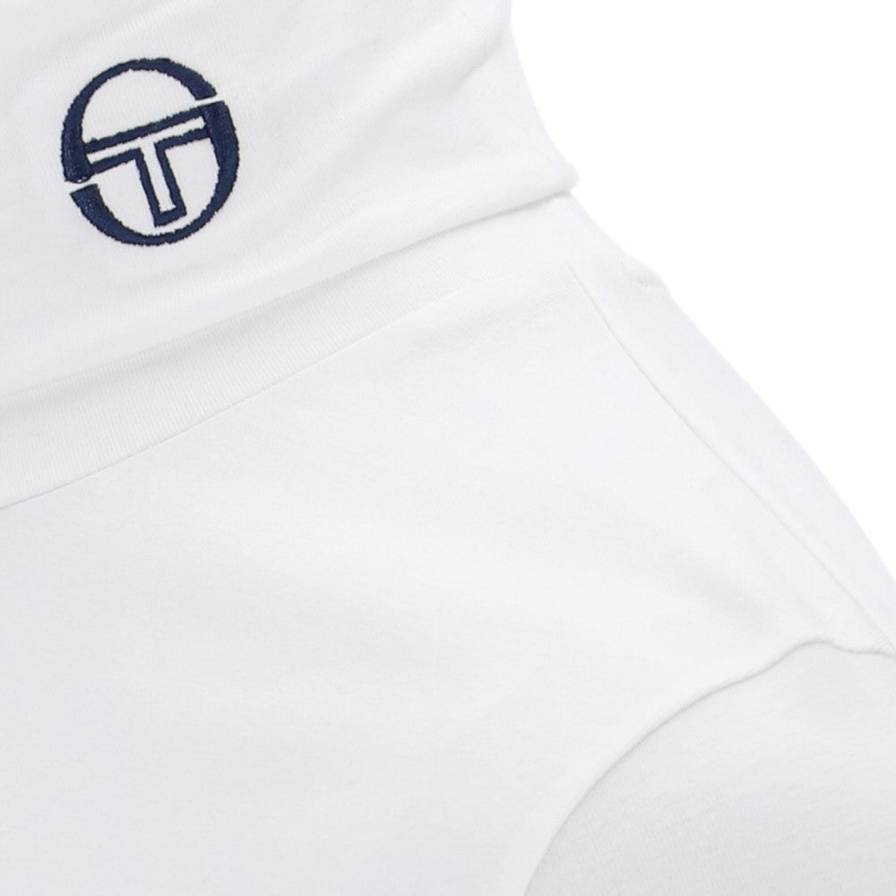 Sergio Tacchini Logo Collar Jersey Roll Neck White