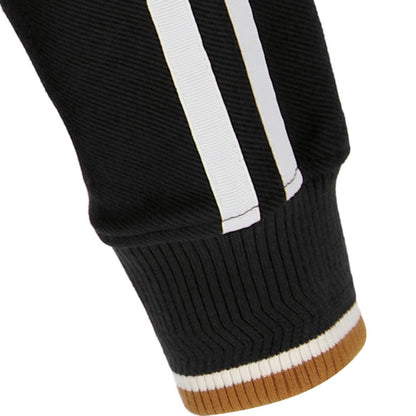 Sergio Tacchini Twin Stripe Sleeve Twill Track Top Black