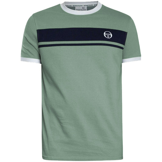 Sergio Tacchini Master T Shirt Oil Green / Navy / White