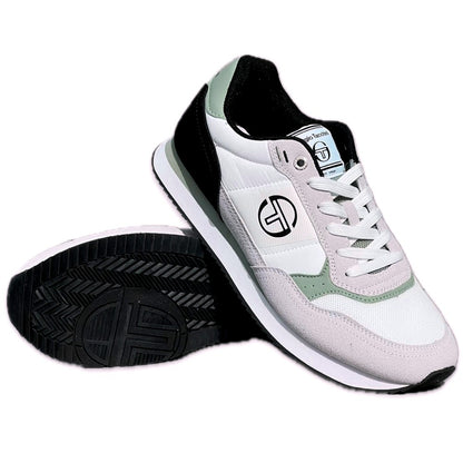 Sergio Tacchini Monza Suede Trim Trainer White / Sage