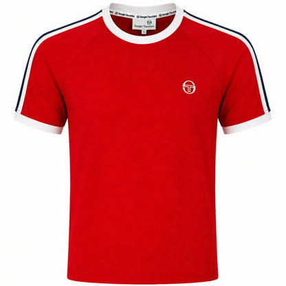 Sergio Tacchini Raglan Sleeve Ringer T-Shirt Red