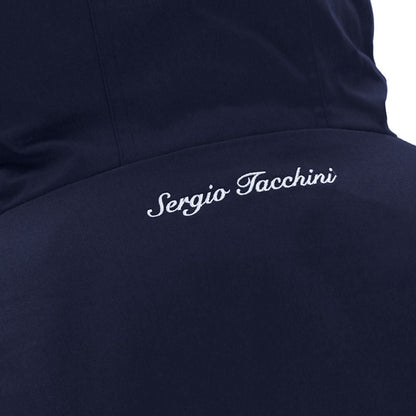 Sergio Tacchini Four Pocket Hooded Twill Parka Navy