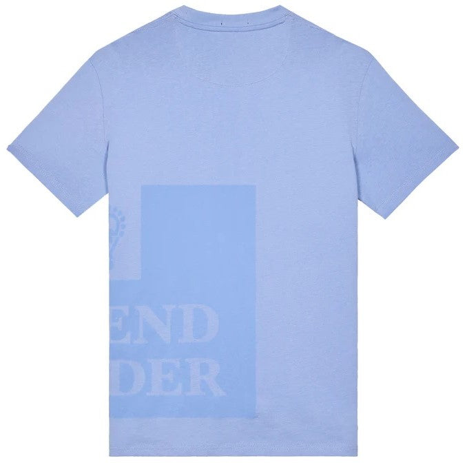 Weekend Offender Back n Front Large Print T-Shirt Blue