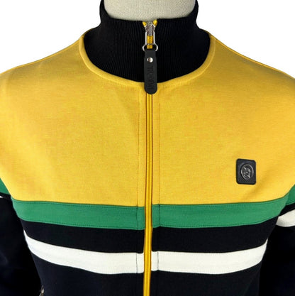 Trojan Records Twin Chest Stripe Track Top Black