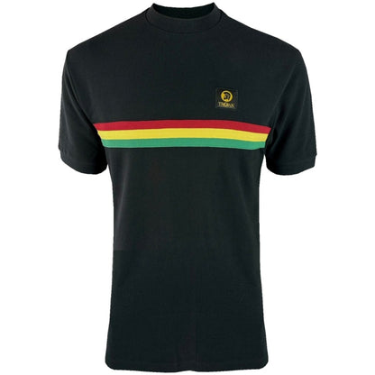 Trojan Records Retro Triple Stripe T-Shirt Black
