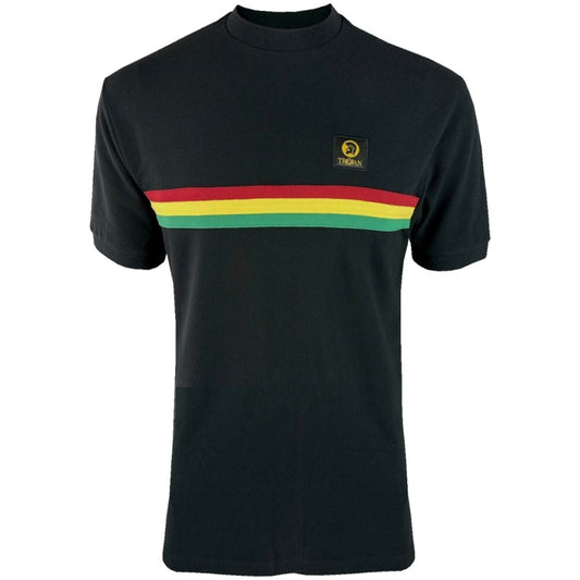 Trojan Records Retro Triple Stripe T-Shirt Black