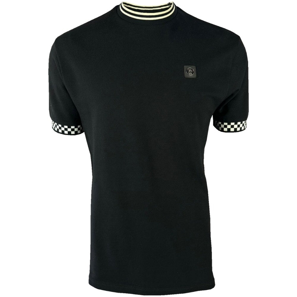 Trojan Records Stripes And Checker T-Shirt Black