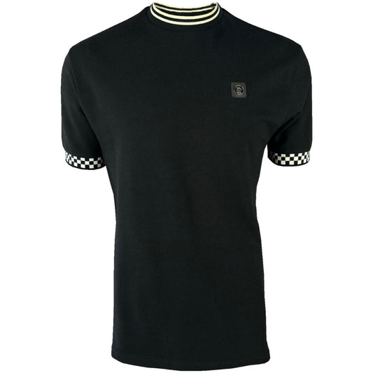 Trojan Records Stripes And Checker T-Shirt Black