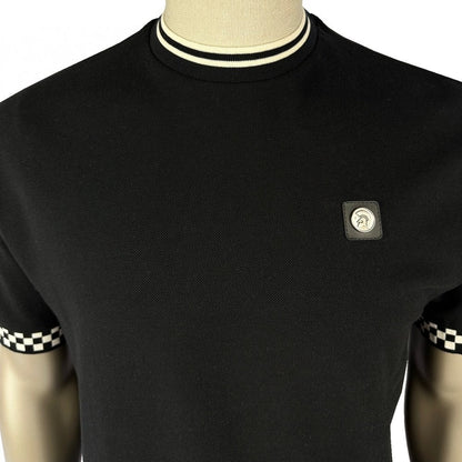 Trojan Records Stripes And Checker T-Shirt Black