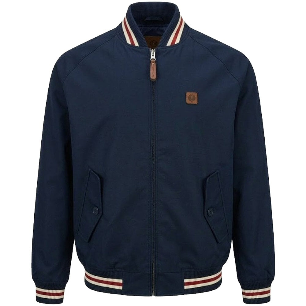 Trojan Records Multi Tipped Collar & Cuff Monkey Jacket Navy