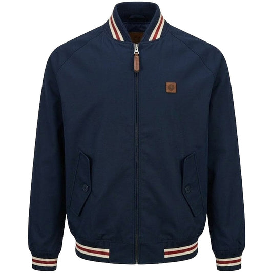 Trojan Records Multi Tipped Collar & Cuff Monkey Jacket Navy