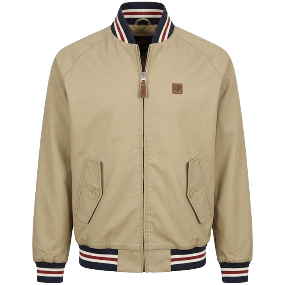 Trojan Records Multi Tipped Collar & Cuff Monkey Jacket Stone