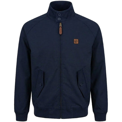 Trojan Records Classic Tartan Lined Harrington Jacket Navy