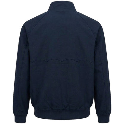 Trojan Records Classic Tartan Lined Harrington Jacket Navy