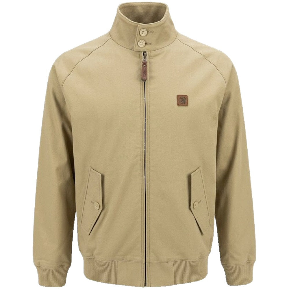 Trojan Records Classic Tartan Lined Harrington Jacket Stone