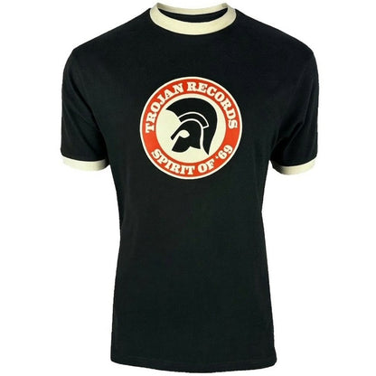Trojan Records Spirit Of '69 Print Ringer T-Shirt Black