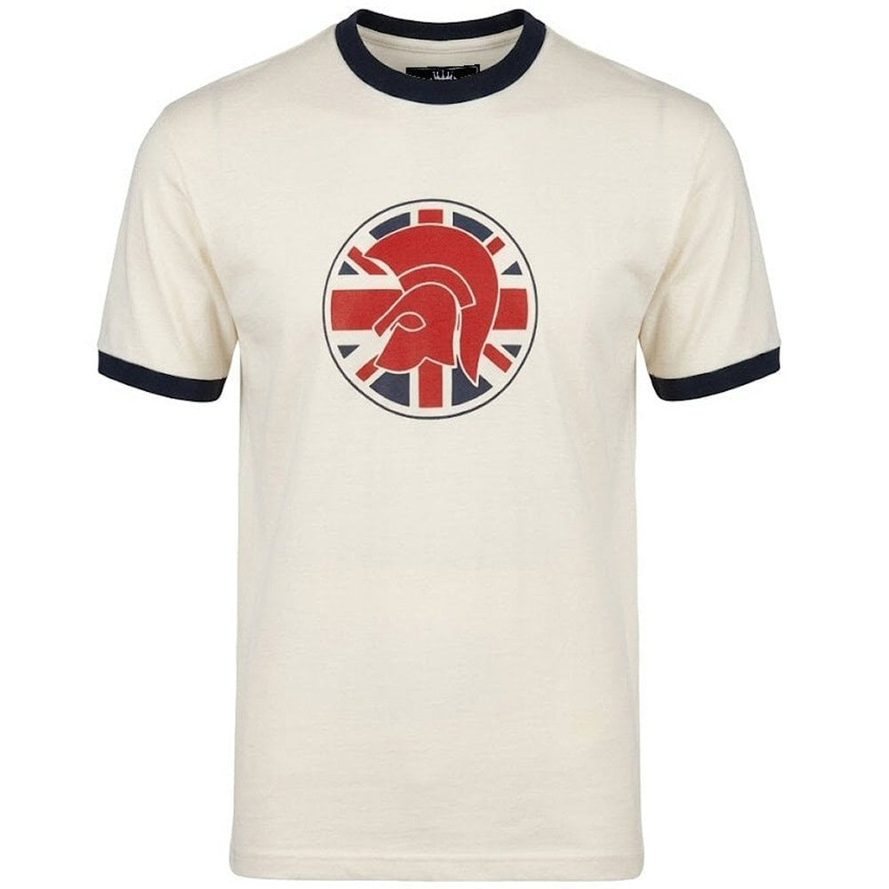 Trojan Records Union Flag Logo T-Shirt Ecru