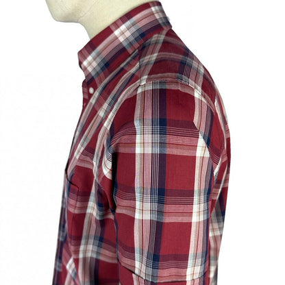 Trojan Records Classic Plaid Check Shirt With Pocket Square Port