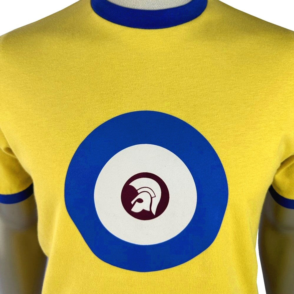 Trojan Records Helmet And Roundel T-Shirt Mustard