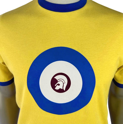 Trojan Records Helmet And Roundel T-Shirt Mustard