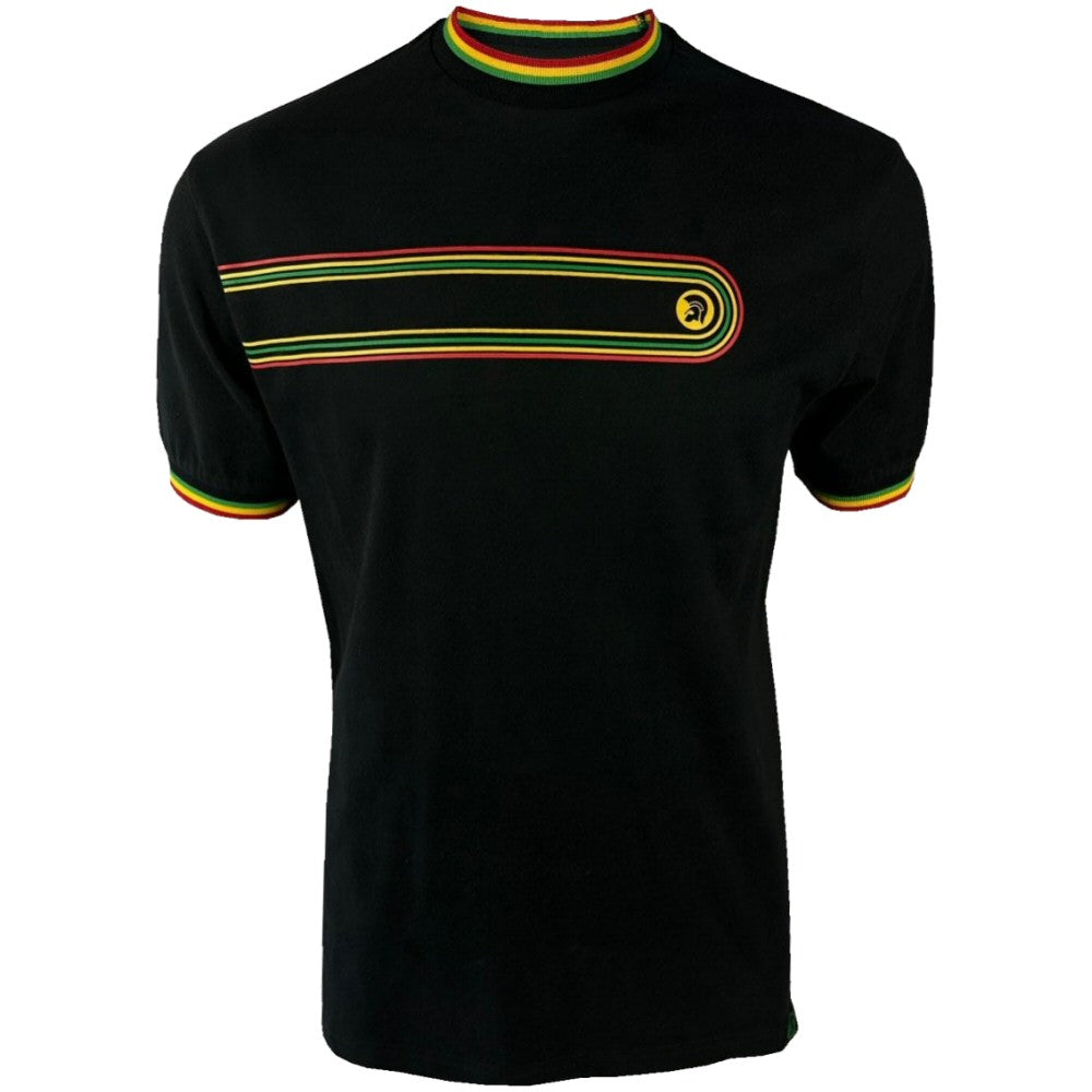 Trojan Records Retro Gradient Stripe T-Shirt Black