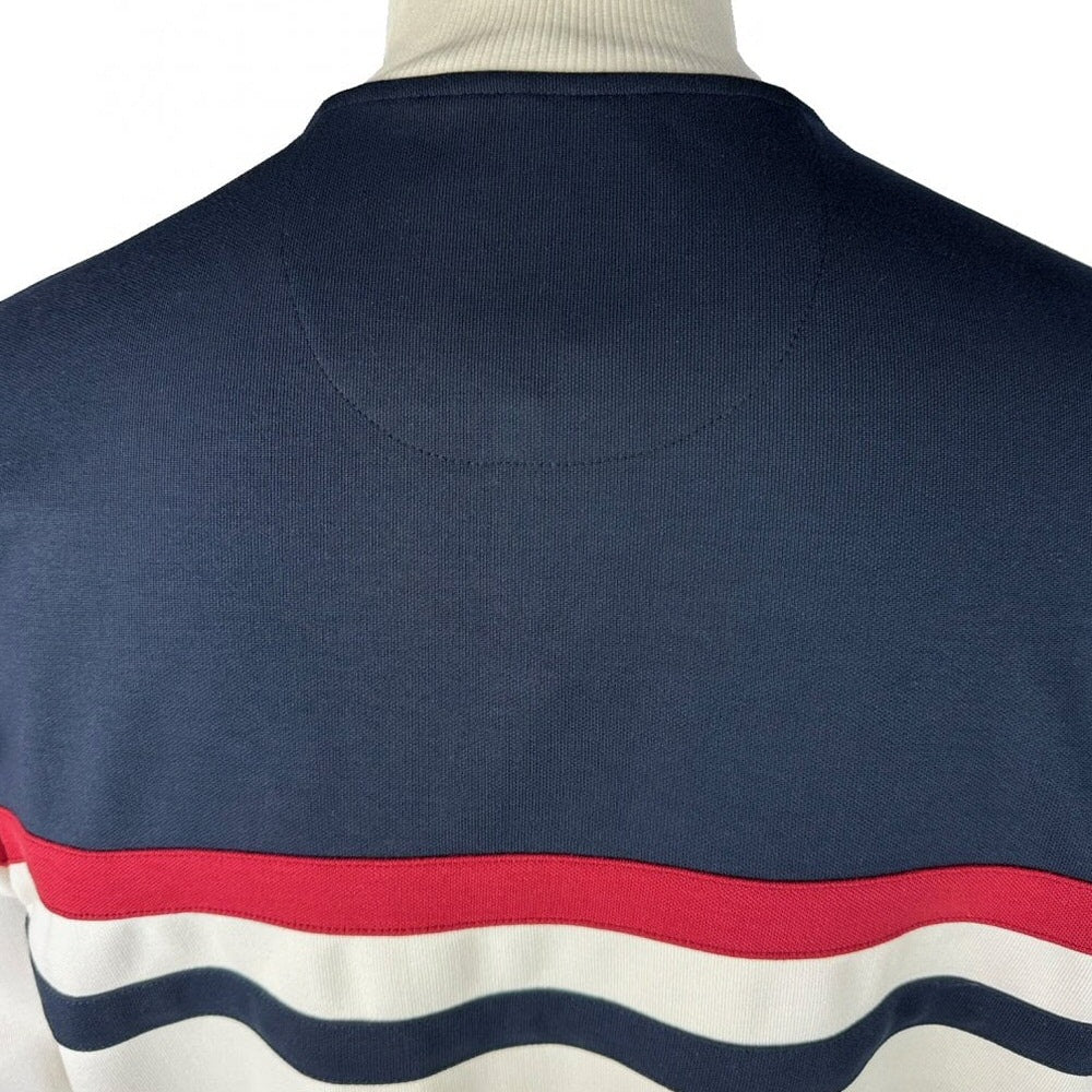 Trojan Records Retro Stripe Track Top Ecru