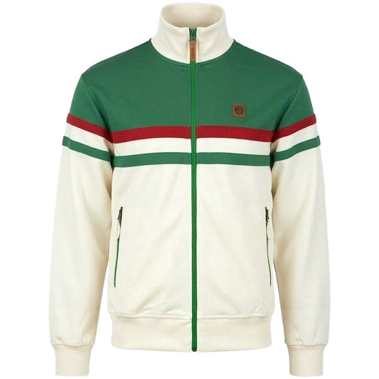 Trojan Records Retro Stripe Track Top Emerald