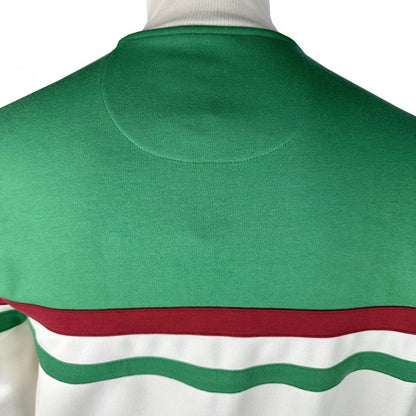 Trojan Records Retro Stripe Track Top Emerald
