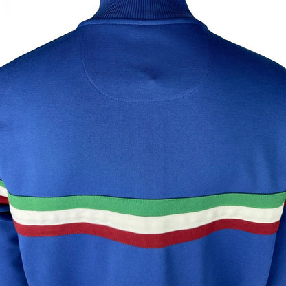 Trojan Records Retro Stripe Track Top Cobalt