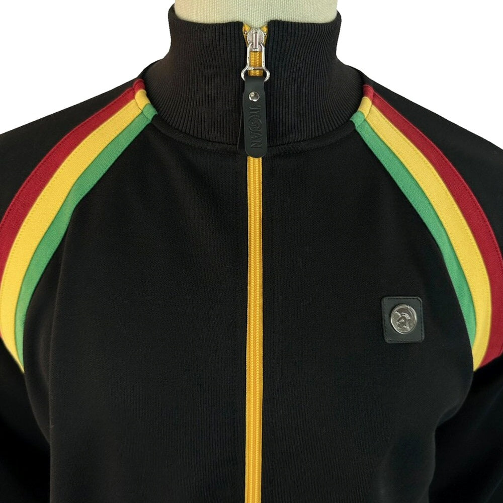 Trojan Records Retro Stripe Track Top Rasta