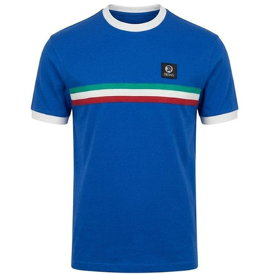 Trojan Records Retro Triple Stripe T-Shirt Cobalt