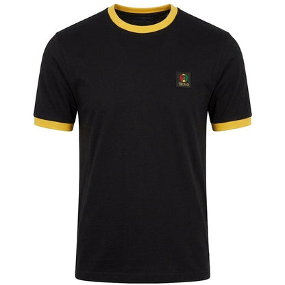 Trojan Records Flag Badged Plain T-Shirt Black