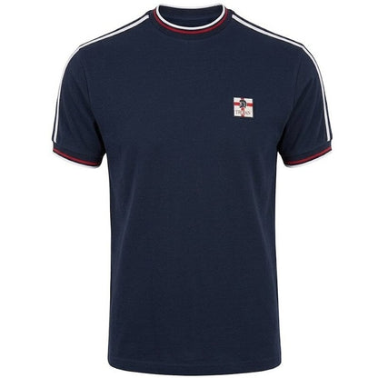 Trojan Records St Georges Flag Badge T-Shirt  Navy