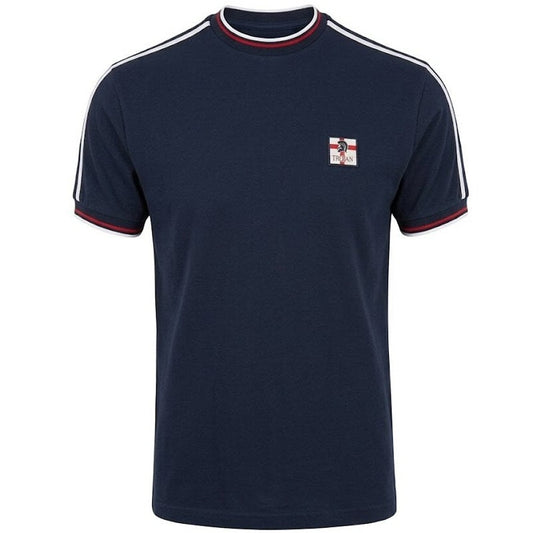 Trojan Records St Georges Flag Badge T-Shirt  Navy