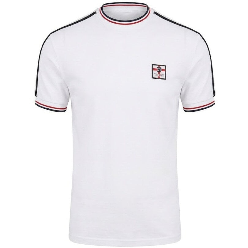 Trojan Records St Georges Flag Badge T-Shirt  White
