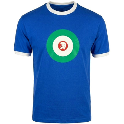 Trojan Records Helmet And Roundel T-Shirt Cobalt