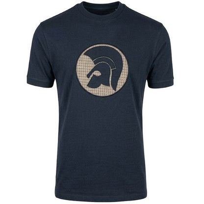 Trojan Records Houndstooth Helmet T-Shirt Navy