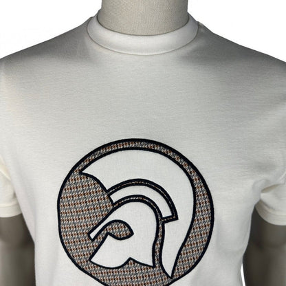 Trojan Records Houndstooth Helmet T-Shirt Ecru