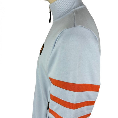 Trojan Records Sleeve Stripe Track Top Powder Blue