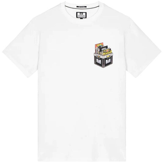 Weekend Offender Vinyl Record Box Print T-Shirt White