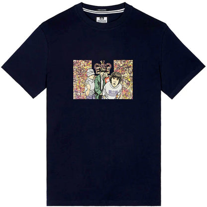 Weekend Offender Stone Roses Print T-Shirt Navy