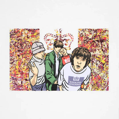 Weekend Offender Stone Roses Print T-Shirt White