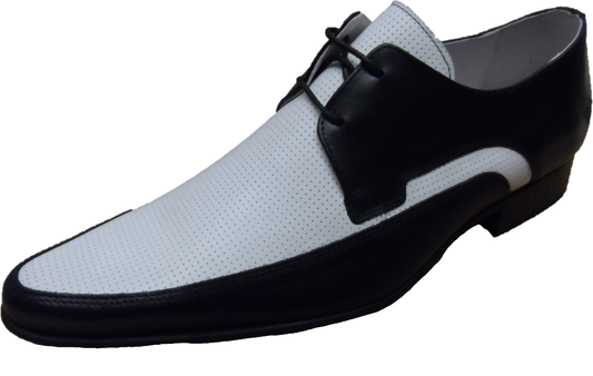 Ikon Original The Jam Shoe Leather Shoes in Black/White