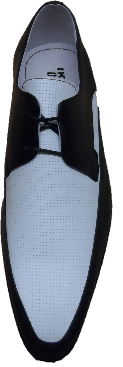 Ikon Original The Jam Shoe Leather Shoes in Black/White