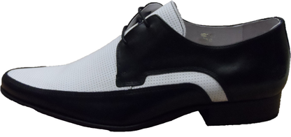 Ikon Original The Jam Shoe Leather Shoes in Black/White