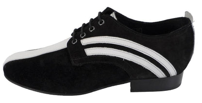 Ikon Original Badger Leather/Suede Shoes in Black and White